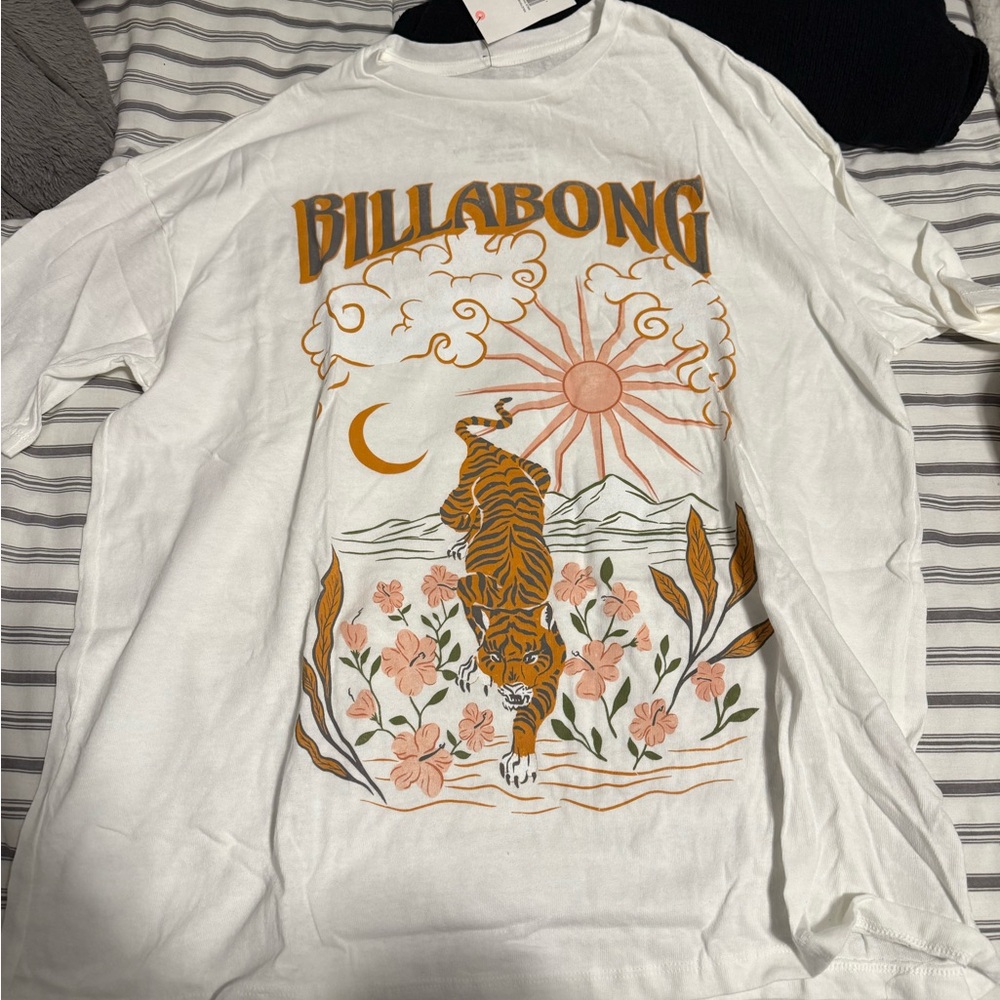 Billabong White Graphic T-Shirt